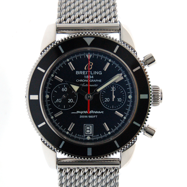 ブライトリング　BREITLING　スーパーオーシャンヘリテージ44　クロノグラフ　A237B81OCA　44mm　SS　ブラック　新品