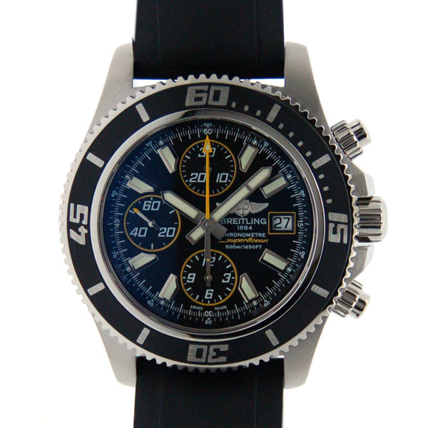 ブライトリング　BREITLING　スーパーオーシャンクロノグラフ　A110B82RPR　アビスイエロー　ラバ-　44mm　500m防水　新品