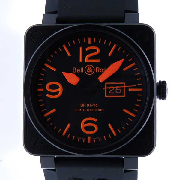 ベル＆ロス　BELL＆ROSS　BR01-96　BIG DATE　オレンジ　世界250本限定　46mm　新品