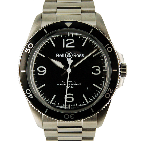 ベル＆ロス　BELL＆ROSS　ヴィンテージ　ブラックスティール　オートマティック　BRV292-BL-ST/SST　41mm　　新品
