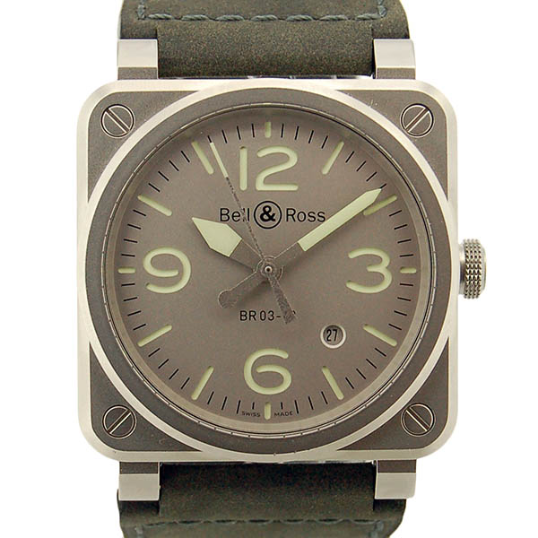 ベル＆ロス　BELL＆ROSS　BR03-92　ホロラム　BR0392-GR-ST/SCA　世界500本限定　新品