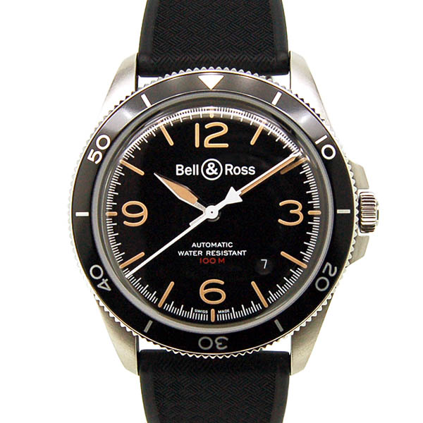 ベル＆ロス　BELL＆ROSS　ヴィンテージ スティール ヘリテージ BRV2-92　BRV292-HER-ST/SRB　41mm　ブラック　新品