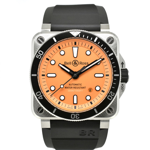 ベル＆ロス　BELL＆ROSS　BR0392-D-O-ST/SRB　BR03-92　ダイバー オレンジ　42mm　世界250本限定　新品