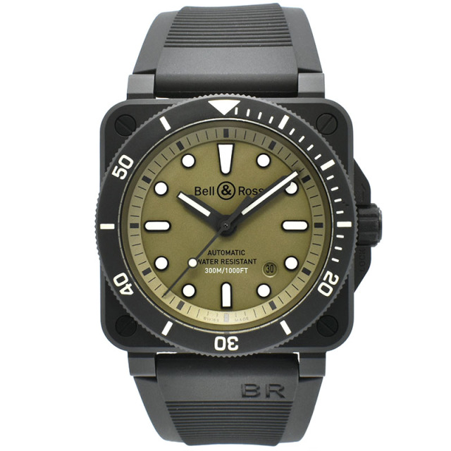 ベル＆ロス　BELL＆ROSS　BR0392-D-KA-CE/SRB　BR03-92 ダイバー ミリタリー　42mm　世界999本限定　新品