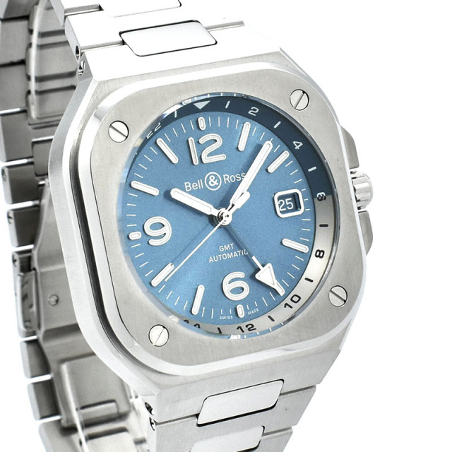 ベル&ロス BELL&ROSS BR 05 GMT スカイブルー BR05G-PB-ST/SST 41mm 新品