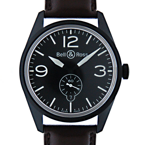 ベル＆ロス　BELL＆ROSS　ヴィンテージ　BR123-95　オリジナルカーボン　40mm　ブラック　PVD　自動巻　100m防水　新品