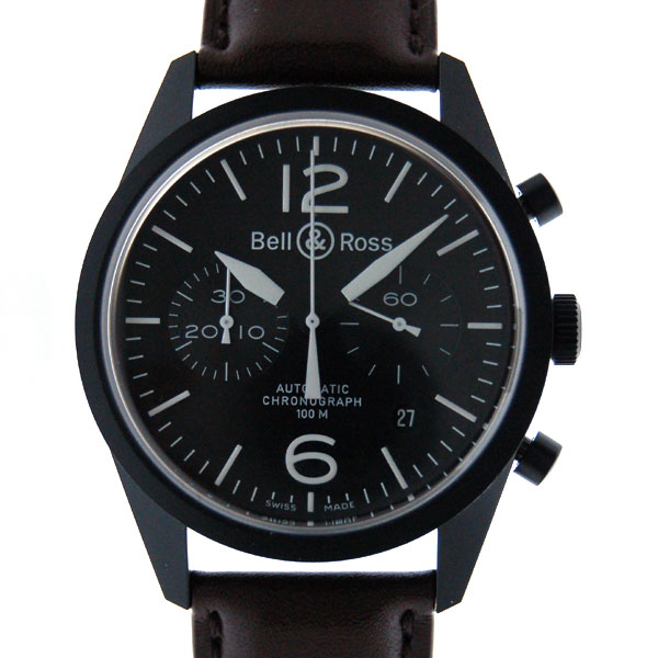ベル＆ロス　BELL＆ROSS　ヴィンテージ　BR126　オリジナルカーボン　クロノグラフ　41mm　PVD　自動巻　100m防水　新品
