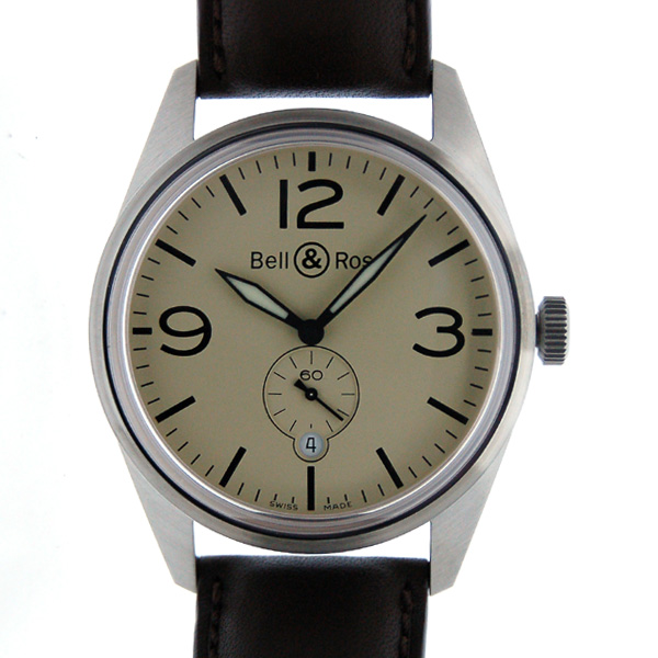 ベル＆ロス　BELL＆ROSS　BR123 オリジナル ベージュ 　40mm　100m防水　新品
