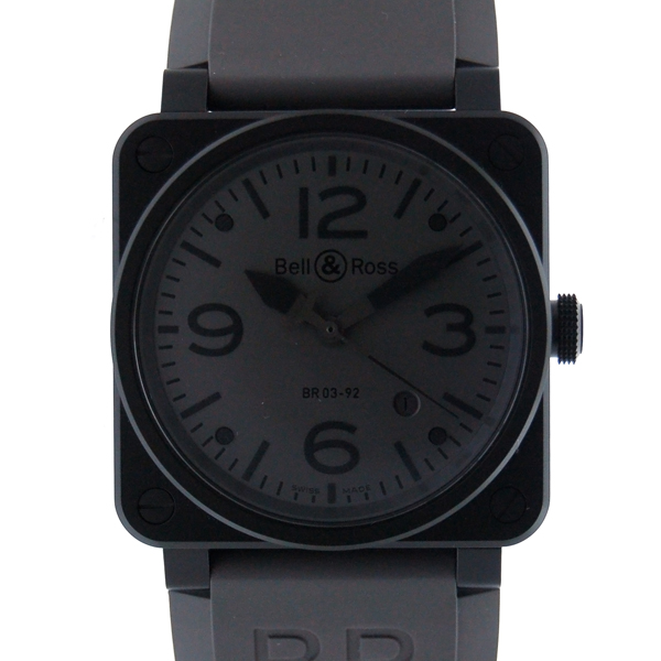 ベル＆ロス　BELL＆ROSS　BR03-92　コマンド　42mm　SS　グレー　新品