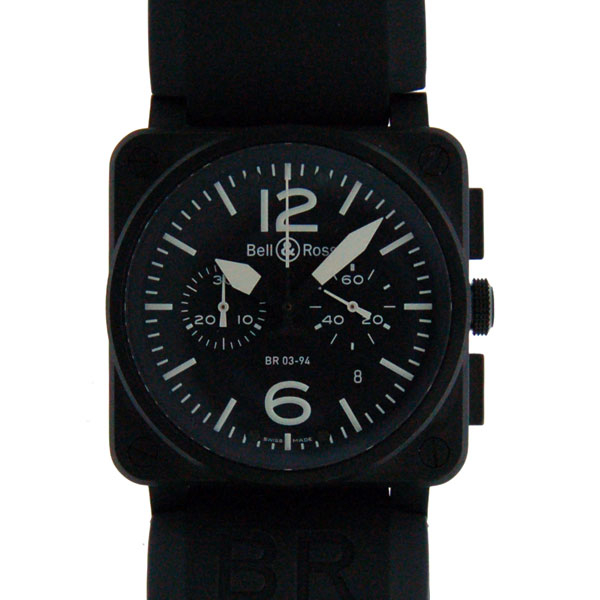 ベル＆ロス　BELL＆ROSS　BR03-94CFB-R　クロノグラフ　42mm　PVD　新品