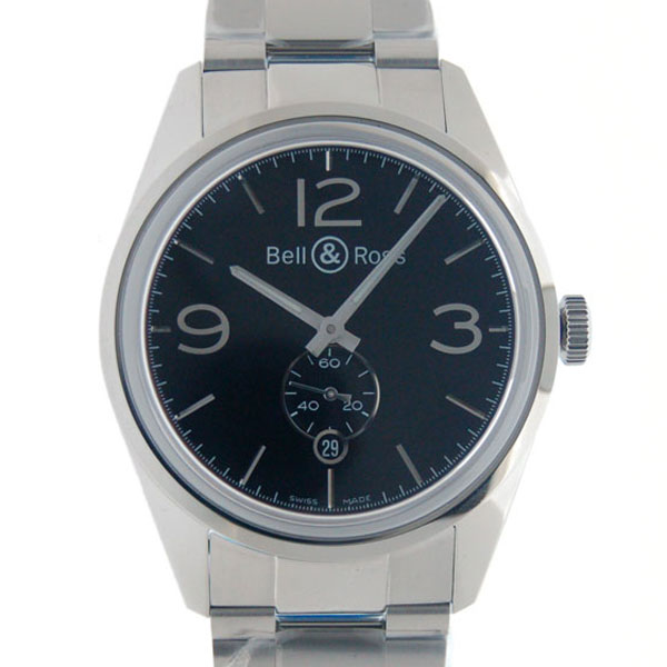 ベル＆ロス　BELL＆ROSS　BR123　ヴィンテージ　オフィサー　BR123　SS　ブラック　新品