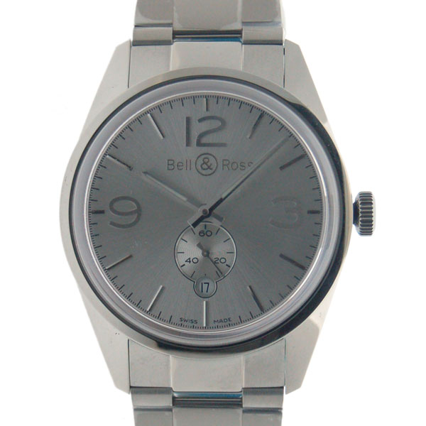 ベル＆ロス　BELL＆ROSS　BR123　ヴィンテージ　オフィサー　BR123　SS　シルバー　新品