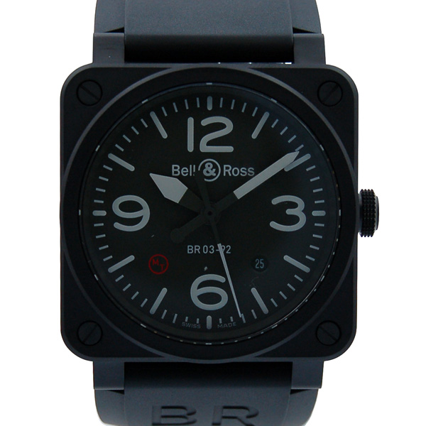 ベル＆ロス　BELL＆ROSS　BR03-92　ミリタリータイプ　42mm　マットセラミック　新品
