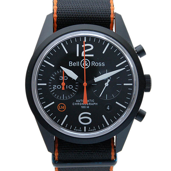 ベル＆ロス　BELL＆ROSS　ヴィンテージ　BR126　カーボン　オレンジ　世界500本限定　新品