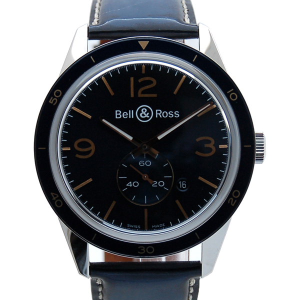 ベル＆ロス　BELL＆ROSS　ヴィンテージ　アエロナバル　BRV123-BLU-ST/SCA　SS　42mm　ブルー　新品