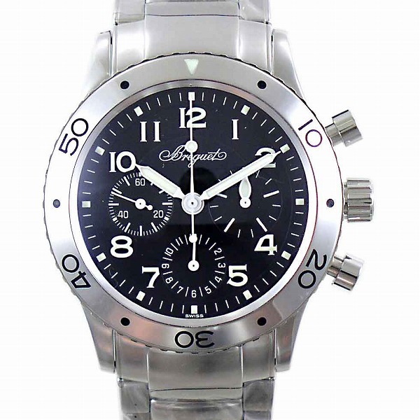 ブレゲ　BREGUET　アエロナバル　3800ST/92/SW9　ブラック　SS　新品