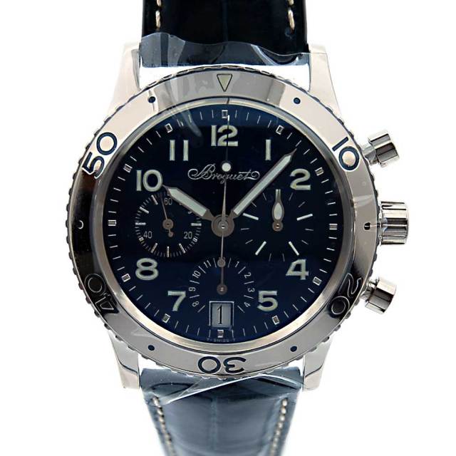 ブレゲ　BREGUET　トランスアトランティック　3820BB　革ベルト　ホワイトゴールド