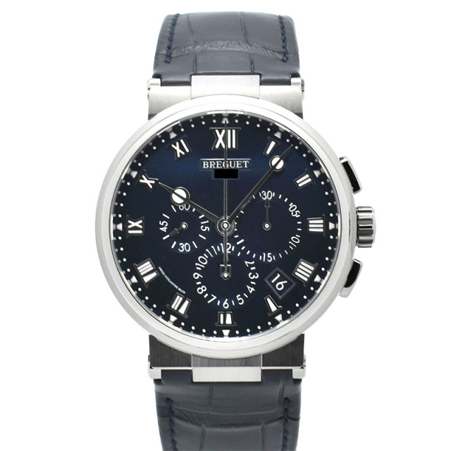 ブレゲ　BREGUET　マリーン クロノグラフ 5527　5527TI/Y1/9WV　ブルー　42.3mm　チタン　新品
