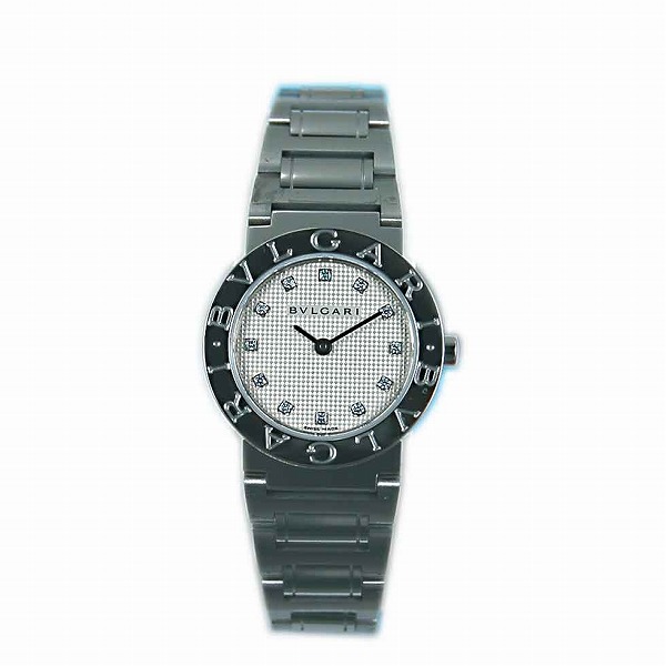 ブルガリ　BVLGARI　ブルガリブルガリ　クォーツ　BB26WSSD/12　26mm　レディース　12Pダイヤ　新型文字盤