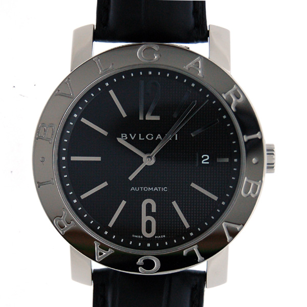 BVLGARI ブルガリブルガリ　ブラック文字盤　クロノ自動巻き 箱、付属品付き BVLGARI ブルガリブルガリ ブラック文字盤 クロノ自動巻き 箱