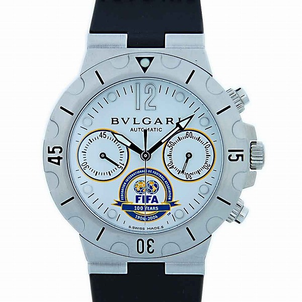 ブルガリ　BVLGARI　スクーバクロノ　FIFA限定　SC38WSV　自動巻　200m防水