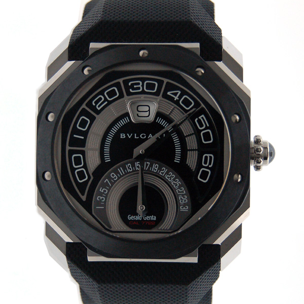 ブルガリ　BVLGARI　ジェラルドジェンタ　オクトバイレトロ　BGO43BSCVDBR　43mm　自動巻　新品