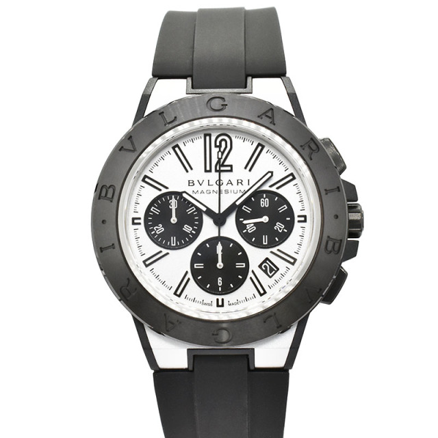 ブルガリ　BVLGARI　ディアゴノ　マグネシウム　クロノグラフ　DG42WSMCVDCH　セラミック　ラバー　42mm　新品