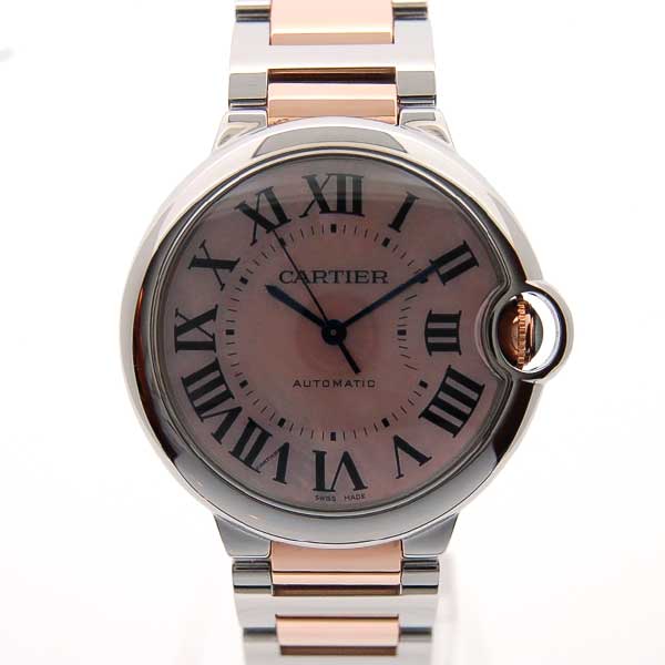 カルティエ　CARTIER　バロンブルー　SPG/MM　ピンクシェル　ユニセックス　W6920033　自動巻　37mm　新品