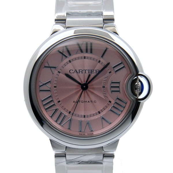 カルティエ　CARTIER　バロンブルー　MM　W6920041　自動巻　ピンク　36mm　新品