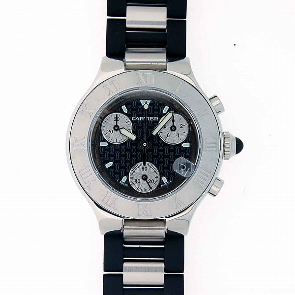 カルティエ　CARTIER　クロノスカフミニ　ブラック　W10198U2　クォーツ　新品