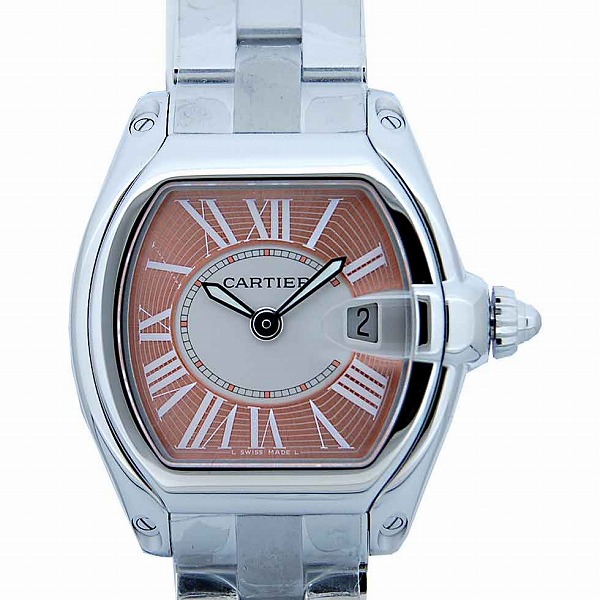 カルティエ　CARTIER　ミニロードスター　W62053V3　クォーツ　オレンジ×シルバー　レディース　未使用品　世界2500本