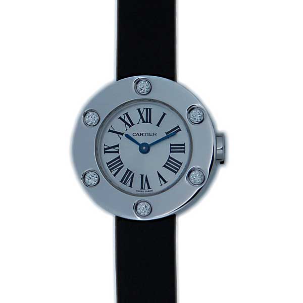 カルティエ　CARTIER　ラブウォッチ　LOVE　WATCH　WE800231　18KWG　レディース　6Pダイヤ