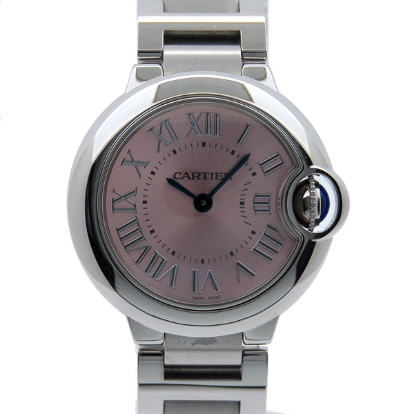 カルティエ CARTIER バロンブルー W6920038 ピンクローマ レディース 新品