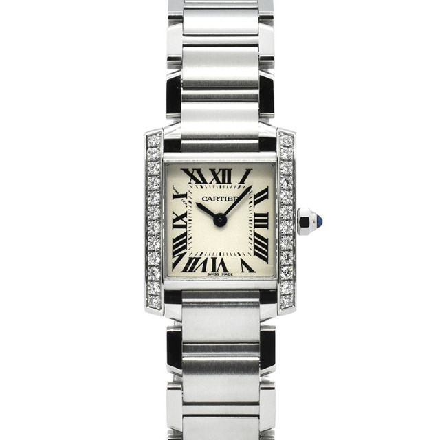 カルティエ CARTIER タンクフランセーズ SM W4TA0008 25×20mm ケースサイドダイヤ 新品