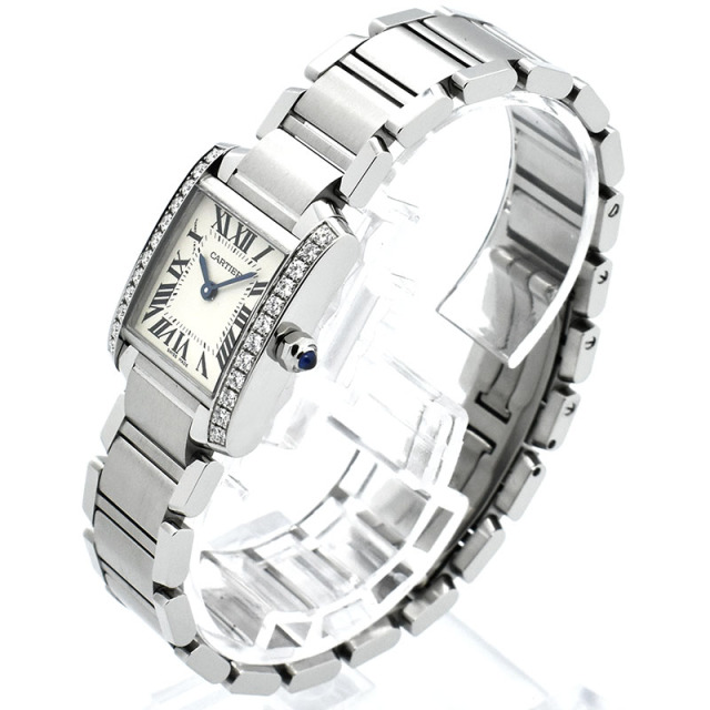 カルティエ CARTIER タンクフランセーズ SM W4TA0008 25×20mm ケースサイドダイヤ 新品