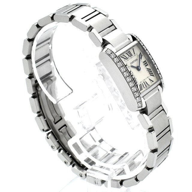 カルティエ CARTIER タンクフランセーズ SM W4TA0008 25×20mm ケースサイドダイヤ 新品