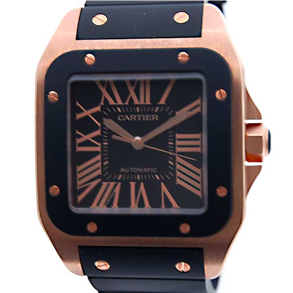 【目玉価格】カルティエ　CARTIER　サントス100LM　W20124U2　K18PG　ピンクゴールド　2008年発表モデル　新品