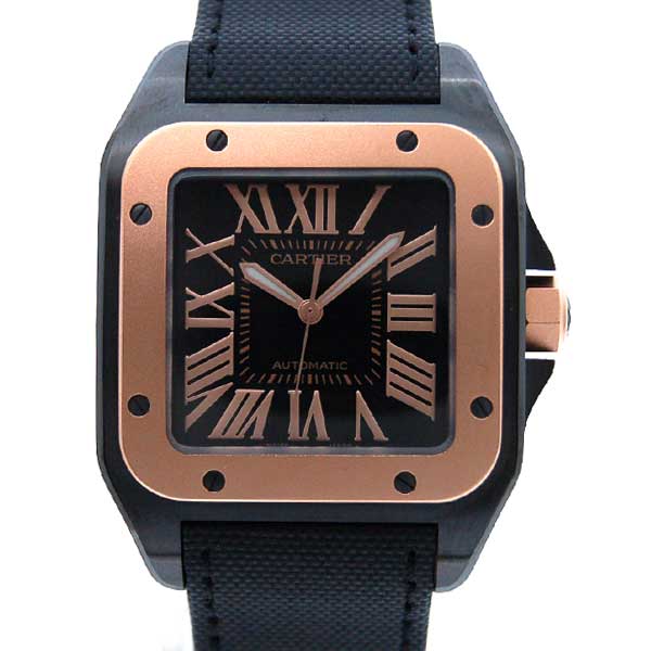 カルティエ　CARTIER　サントス100　LM　W2020009　PGベゼル　メンズ　自動巻　新品