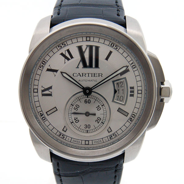 カルティエ　CARTIER　カリブル　ドゥ　カルティエ　W7100037　SS　シルバー　メンズ　自動巻　革ベルト　新品