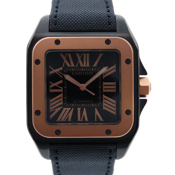 カルティエ　CARTIER　サントス100　LM　W2020009　PGベゼル　メンズ　自動巻　未使用品