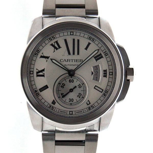 カルティエ　CARTIER　カリブル　ドゥ　カルティエ　W7100015　SS　シルバー　メンズ　自動巻　SSブレス　新品