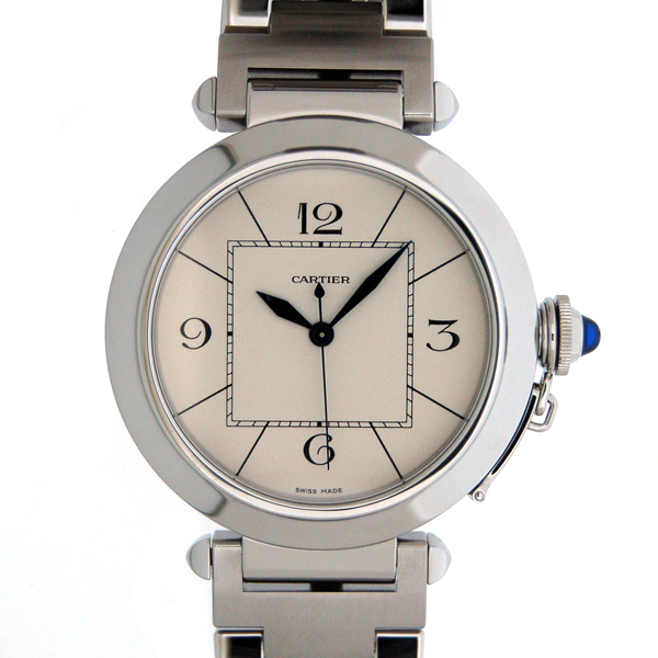 カルティエ　CARTIER　パシャ42mm　W31072M7　メンズ　SS　シルバー　新品