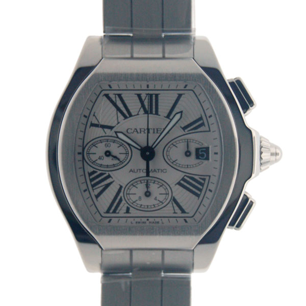 カルティエ　CARTIER　ロードスターS　クロノグラフ　XL　W6206019　SS　シルバー　新品