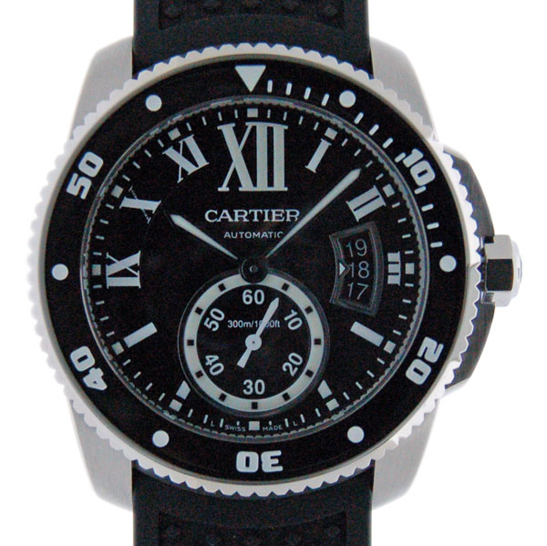 カルティエ　CARTIER　カリブル　ドゥ　カルティエ　ダイバー　W7100056　メンズ　42mm　ブラック　新品