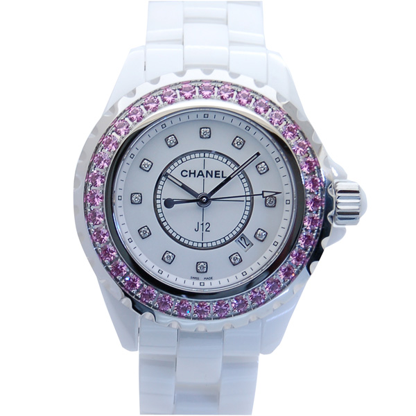 シャネル CHANEL J12 H2010 レディース 33mm ピンクサファイア