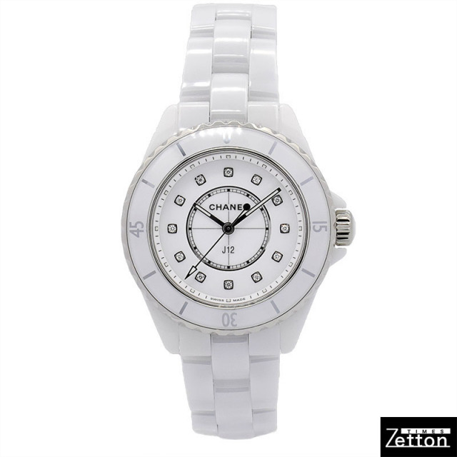 CHANEL シャネル J12 レディース12Pダイヤ H5703 腕時計