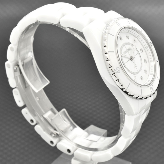CHANEL シャネル J12 レディース12Pダイヤ H5703 腕時計