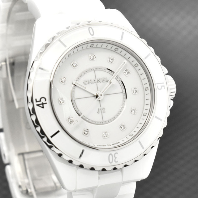 CHANEL シャネル J12 レディース12Pダイヤ H5703 腕時計