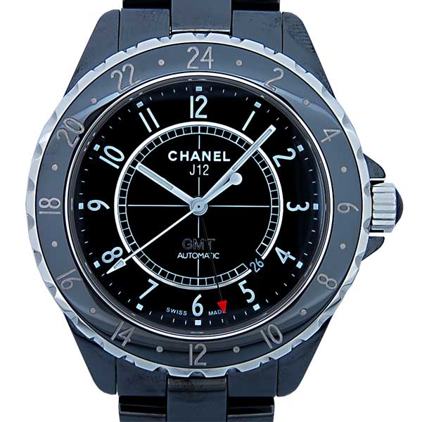 シャネル　CHANEL　J12　GMT　黒セラミック　H2012　メンズ　自動巻き　42mm　200m防水　ブラック