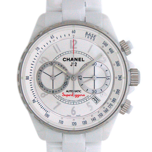 シャネル　CHANEL　J12　スーパーレッジェーラ　H3410　41mm　ホワイトセラミック　クロノグラフ　メンズ　新品
